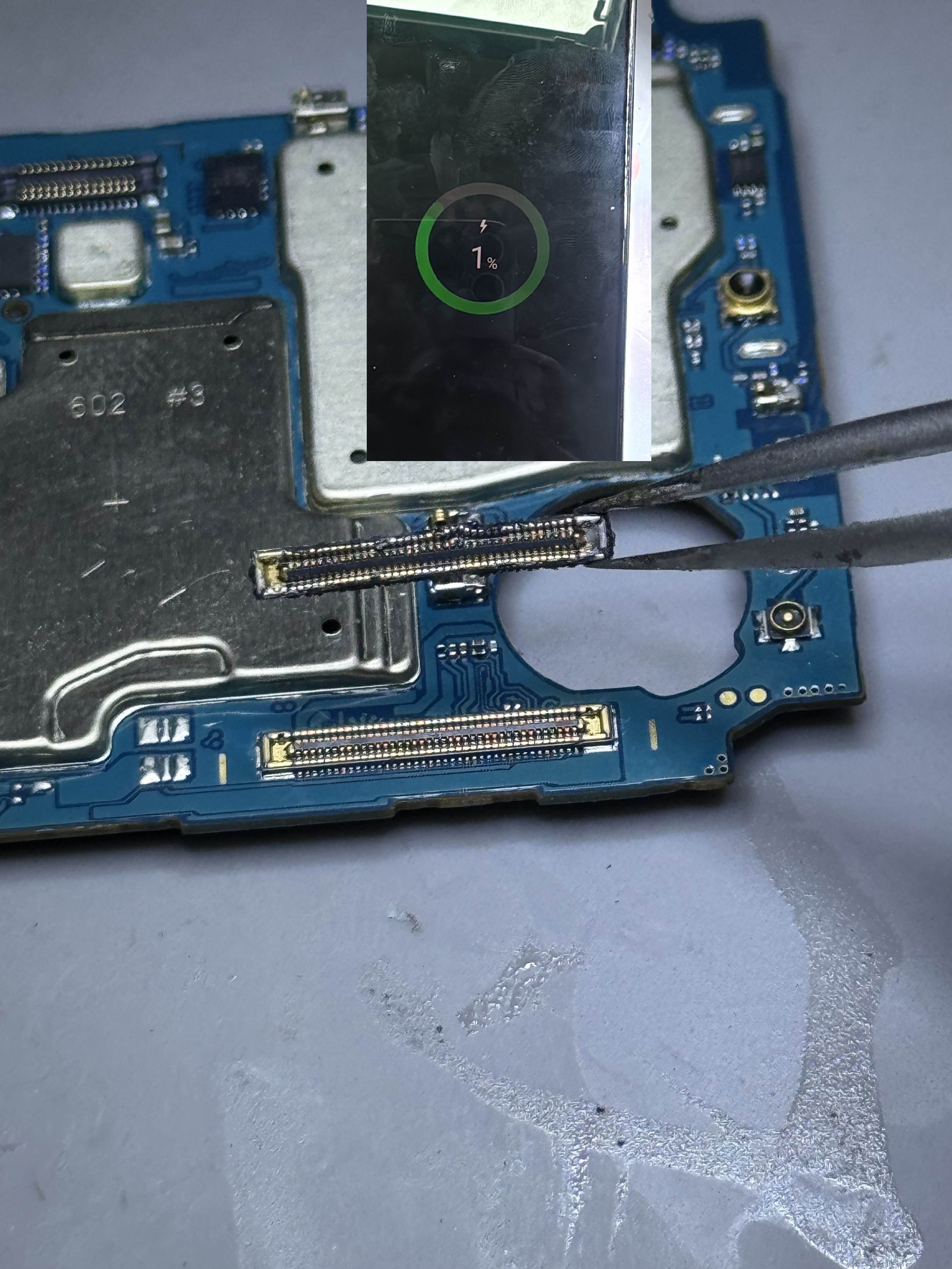 Samsung stuck logo charging repair